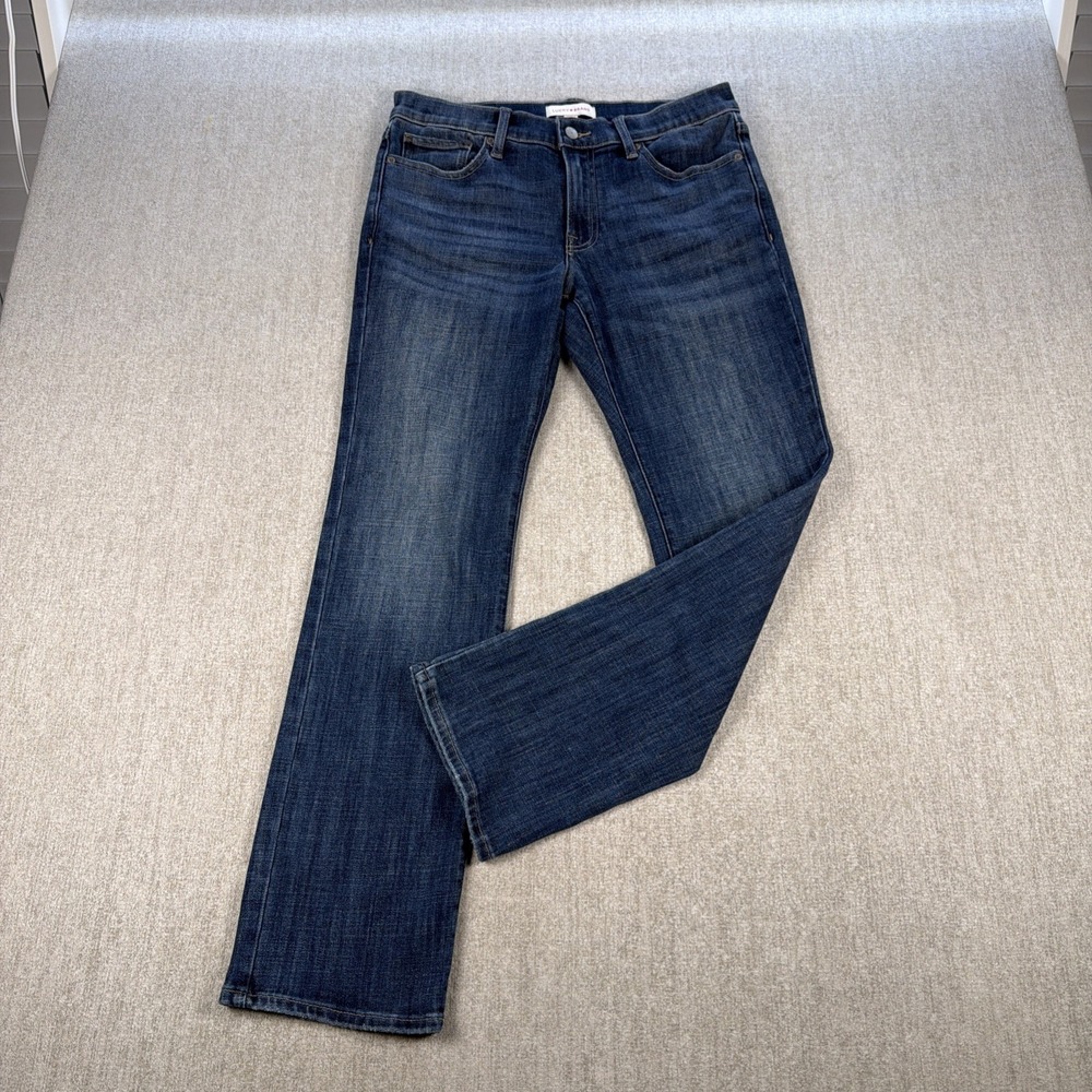 Lucky Brand Women's Size 10/30 Blue‎ Straight Leg Mid-Rise Dark Wash Denim Jeans